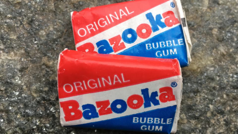 Bazooka-Kaugummis mit 'Bazooka Joe' sind legendär