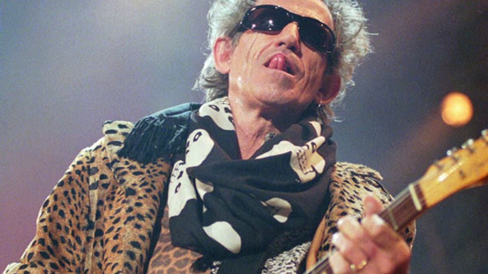 Er kann das tragen: Rolling-Stones-Gitarrist Keith Richards.