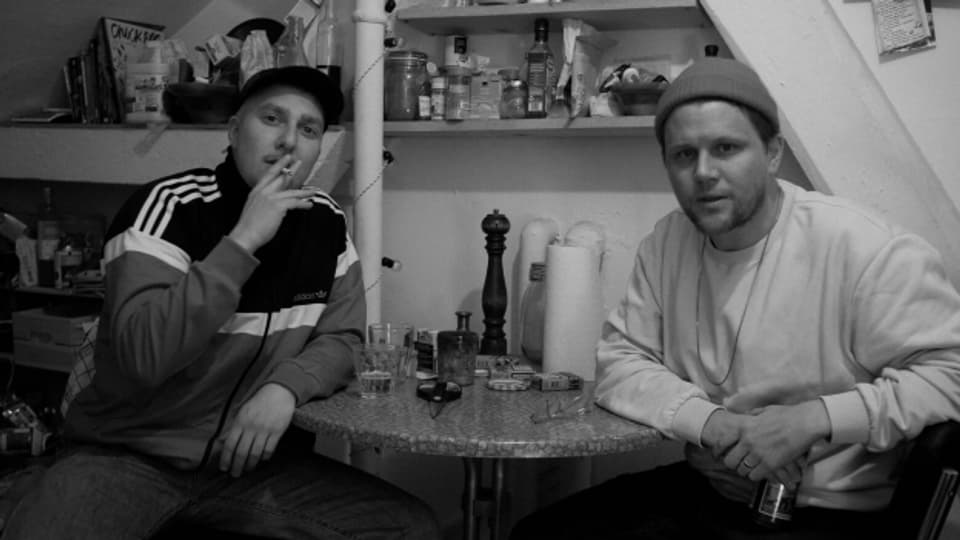 Greifen den Thron der Schweizer Single-Hitparade an: Die beiden Mundart-Rapper und Pottcaster Luuk und Knackeboul