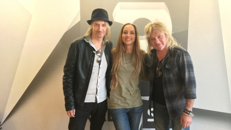 Gotthard-Sänger Nic Maeder und Gitarrist Leo Leoni live zu Gast bei Hana Gadze