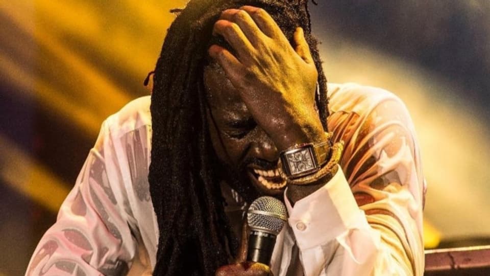 Buju Banton beim Konzert im National Stadium in Kingston am 16.3.2019