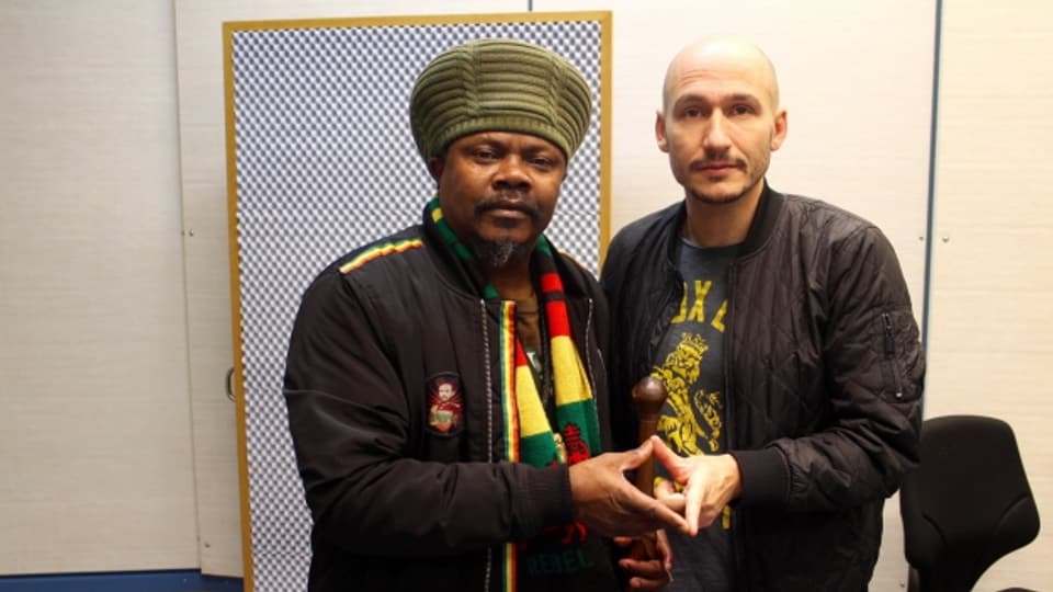 Luciano (links) mit Reggae Special-Macher Lukie Wyniger