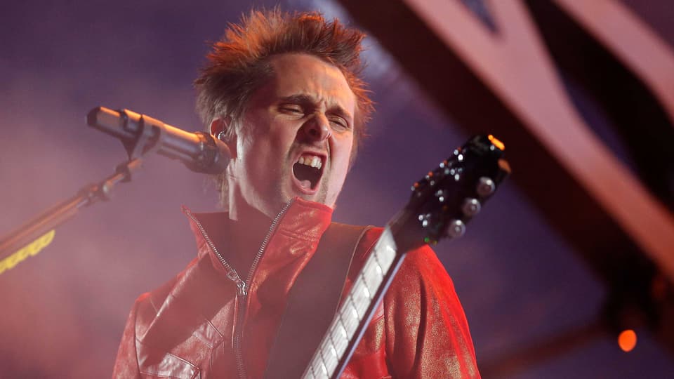 Muse Frontmann Matt Bellamy blickt gerne auf Konzerte in der Schweiz zurück.