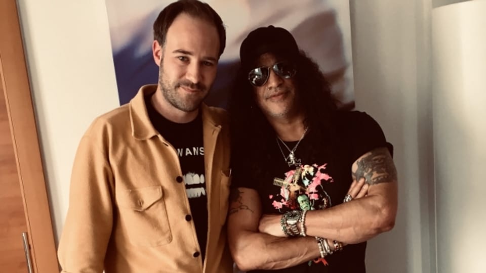 Slash mit SRF Musikredaktor Claudio Landolt