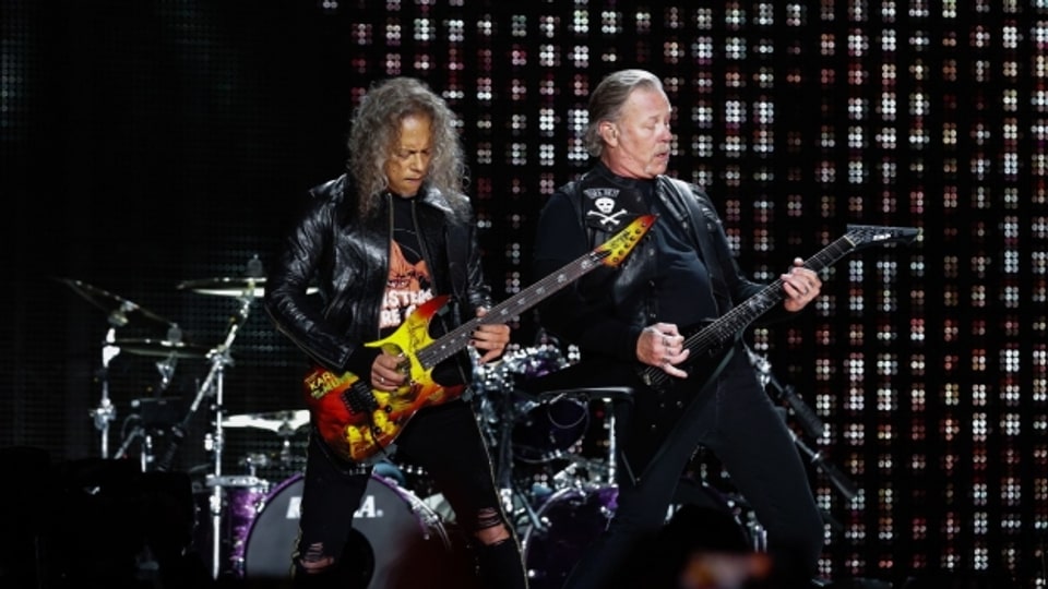 James Hetfield und Kirk Hammett von Metallica