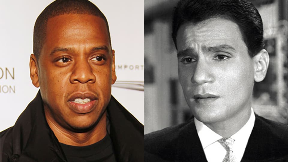 Jay Z (links) und der Original-Interpret seines Hits «Big Pimpin’», Abdel Halim Hafez.