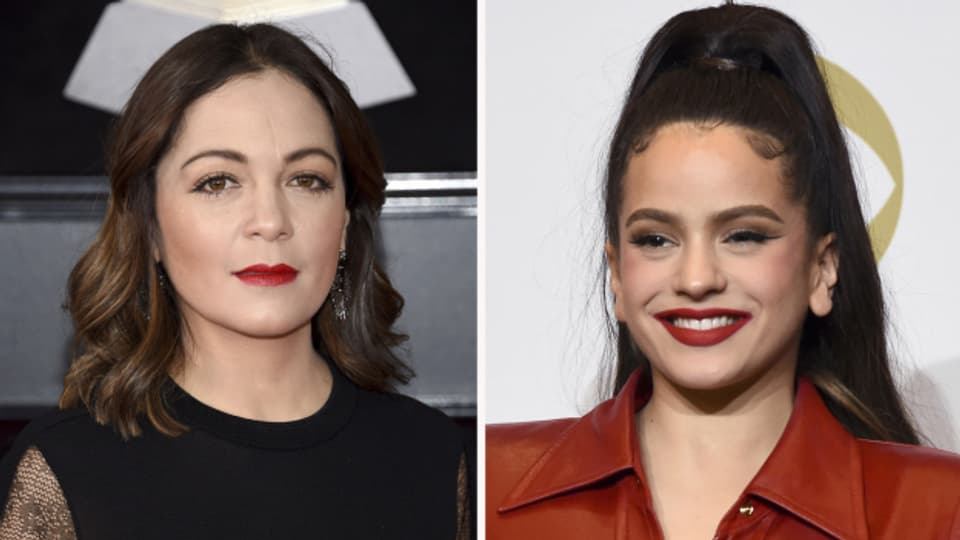 Natalia Lafourcade (links) und Rosalía (rechts) gewannen beide am 19.11.2020 je drei Latin Grammys.