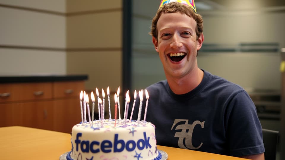 Happy Birthday, Mr. Zuckerberg [das Bild wurde mit Hilfe von künstlicher Intelligenz erstellt]]