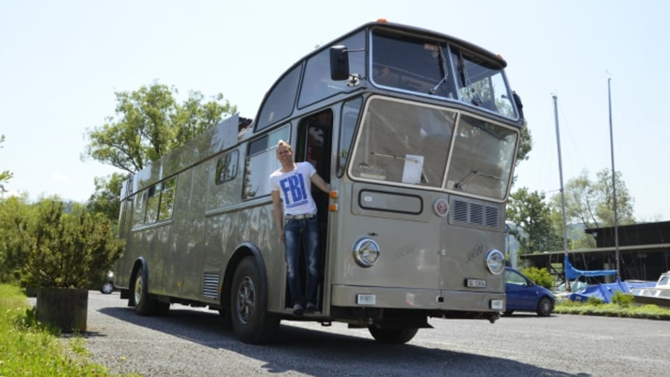 Der swissair Flughafenbus wird zur mobilen Wohnung