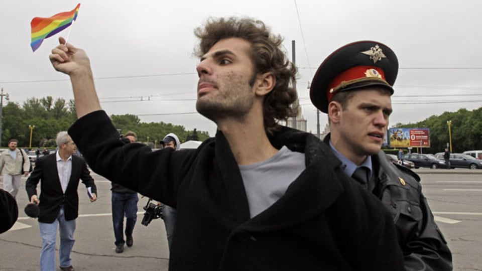 Homosexualität ist beispielsweise in Russland gesellschaftlich stark tabuisiert Wer deswegen verfolgt wird, hat in der EU Recht auf Asyl. Archivbild.