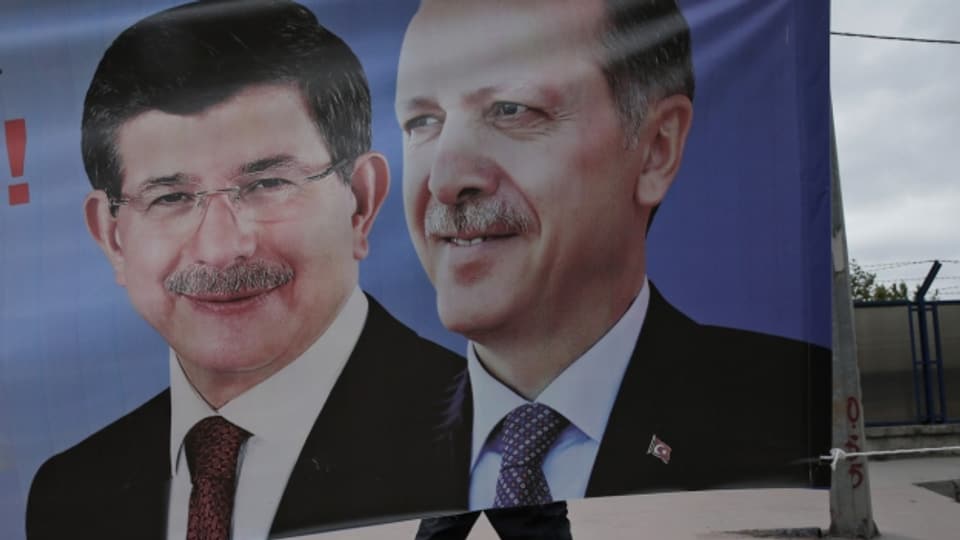 Die türkische Führung: Minsterpräsident Davutoglu und Staatspräsident Erdogan.