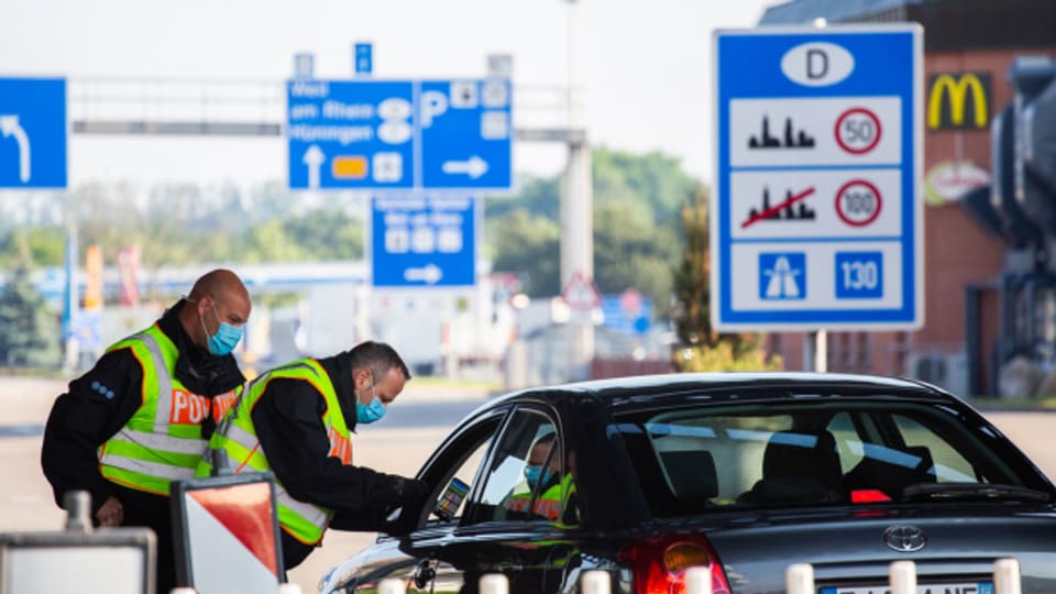 Während er Coronapandemie wurden auch innerhalb des Schengenraums wieder Grenzkontrollen durchgeführt.