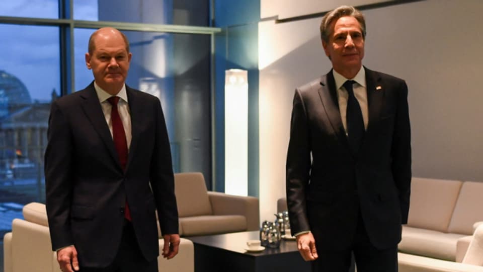 US-Aussenminister Antony Blinken traff heute Bundeskanzler Olaf Scholz in Berlin. Morgen trifft er seinen russischen Amtskollegen Sergej Lawrow in Genf.