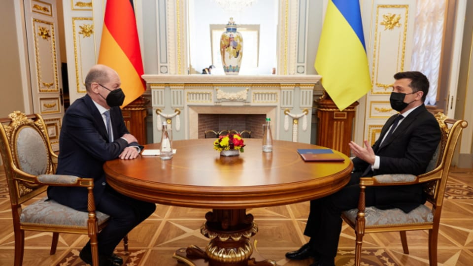 Heute Kiew, morgen Moskau: Der deutsche Bundeskanzler Olaf Scholz versucht, in der Ukraine-Krise zu vermitteln. Kann das gelingen?