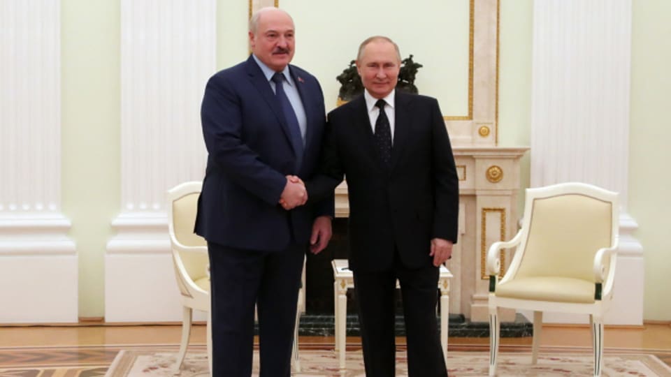 Alexander Lukaschenko besuchte am 11. März seinen Verbündeten Wladimir Putin in Moskau.