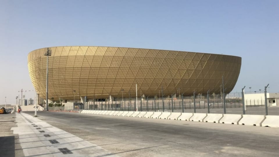 Das Lusail-Stadion in Katar hat 80'000 Sitzplätze. Es ist bereits Ende März 2022 betriebsbereit für Fussball-WM.