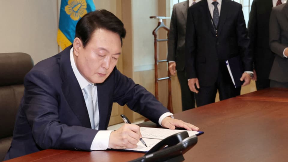 Yoon Suk Yeol ist heute als Präsident Südkoreas vereidigt worden.