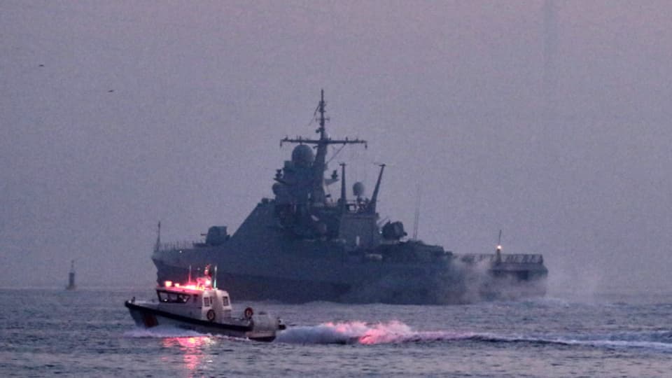 Russland kontrolliert mittlerweile grosse Teile des Schwarzen Meeres. Im Bild: Ein Schiff der russischen Küstenwache.