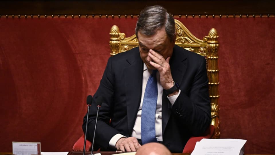 Italiens Regierungschef Mario Draghi steht unter Druck.