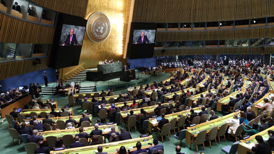  In New York hat am Dienstag die 77. Generaldebatte der UNO begonnen.
