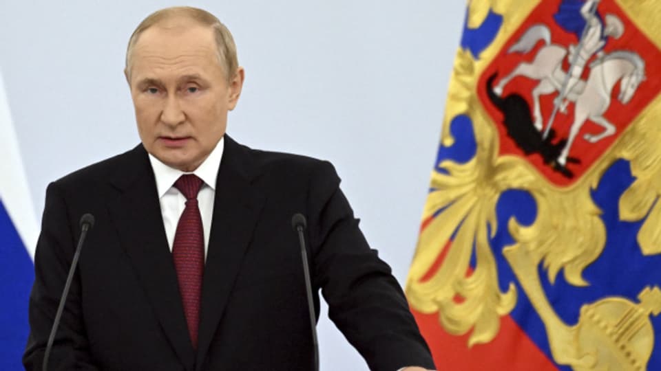 Der russische Präsident wandte sich am Freitag in einer Rede an die Nation.