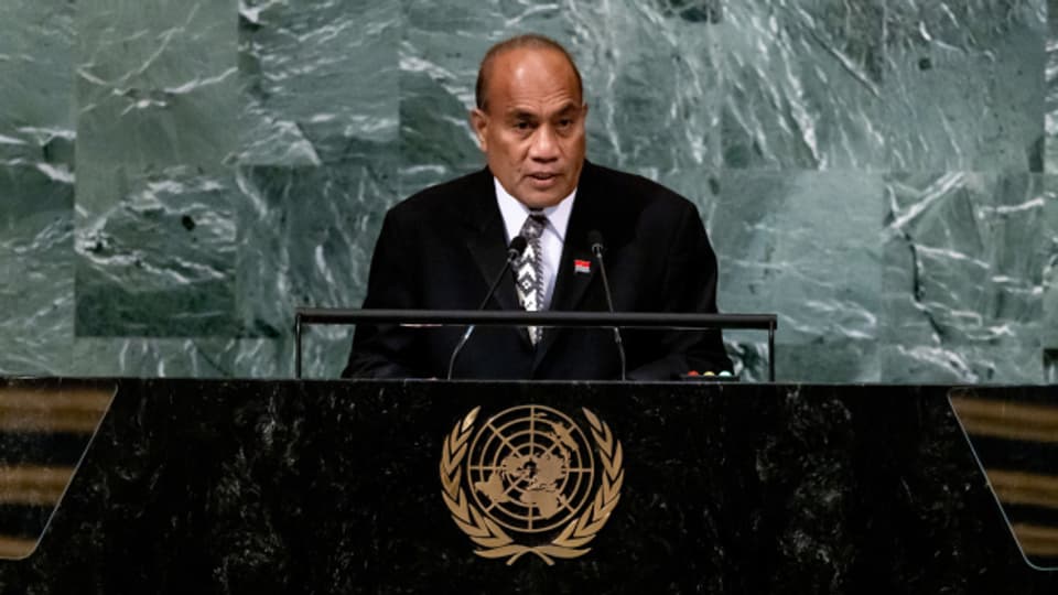 Der Präsident von Kiribati Taneti Maamau.