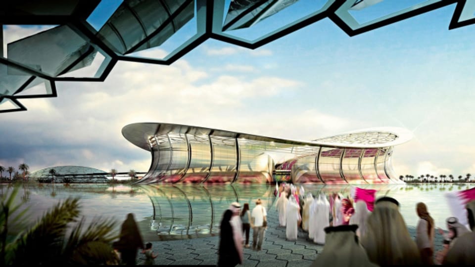 Das Lusail-Stadion in Katar.
