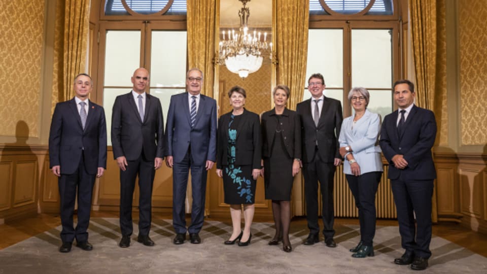 Vier von sieben Mitglieder des Bundesrates stammen nun aus der lateinischen Schweiz.
