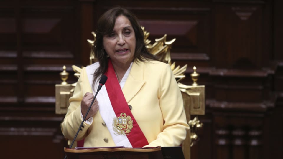 Dina Boluarte ist seit Mittwoch die neue Präsidentin Perus.