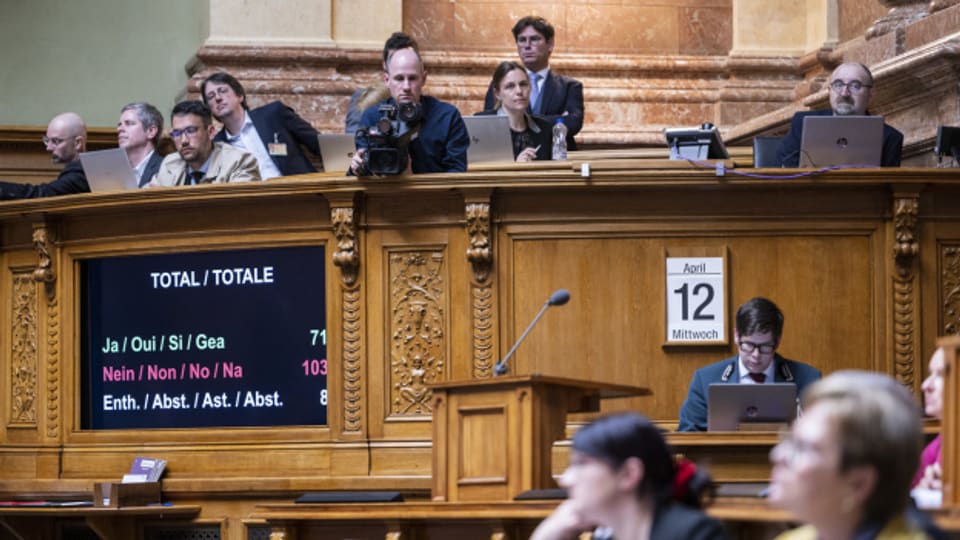 Das Parlament hat Mitte April den CS-Verpflichtungskredit abgelehnt.