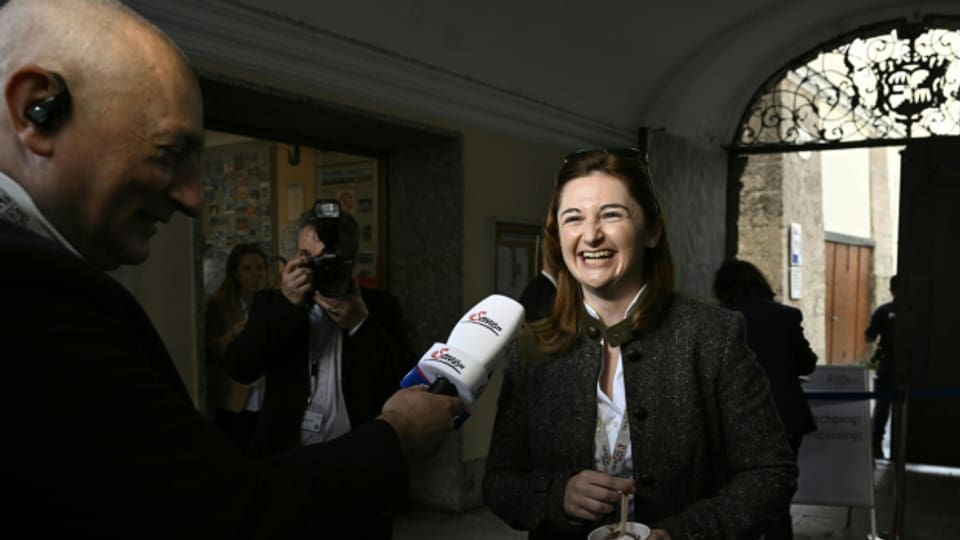 Hat Grund zur Freude: Die Spitzenkandidatin der FPÖ, Marlene Svazek, erzielt in Salzburg ein gutes Wahlergebnis.