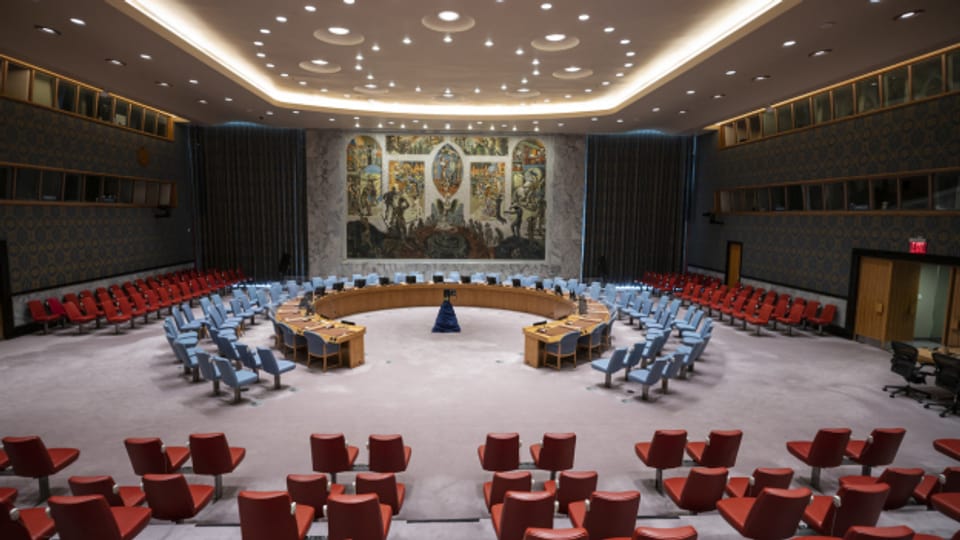 Blick in den Saal des UN-Sicherheitsrats in New York.