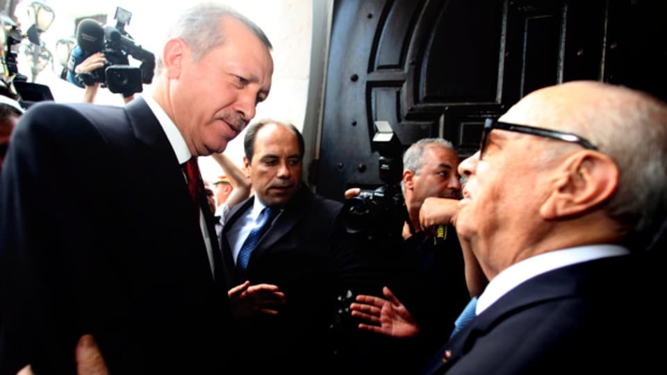 Erdogan auf Staatsbesuch in Tunesien 2011.