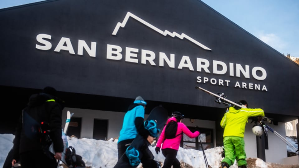 Die alte Tradition wird neu belebt: Das Skigebiet in San Bernardino bei der Eröffnung am 27. Dezember 2023.