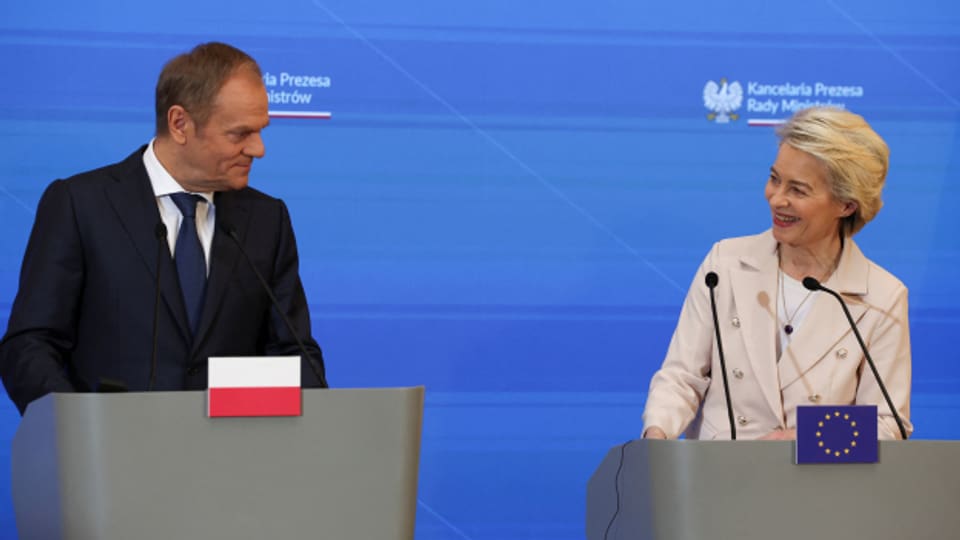 EU-Kommissionspräsidentin Ursula von der Leyen ist zurzeit zu Besuch in Polen.