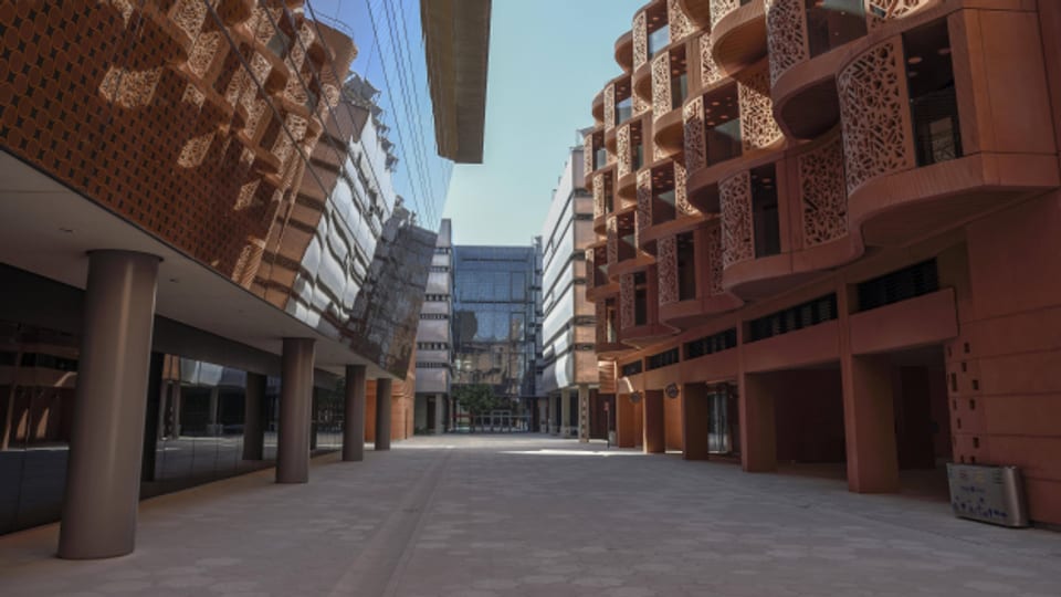 Masdar City soll die erste emissionsfreie Ökostadt Abu Dhabis werden.