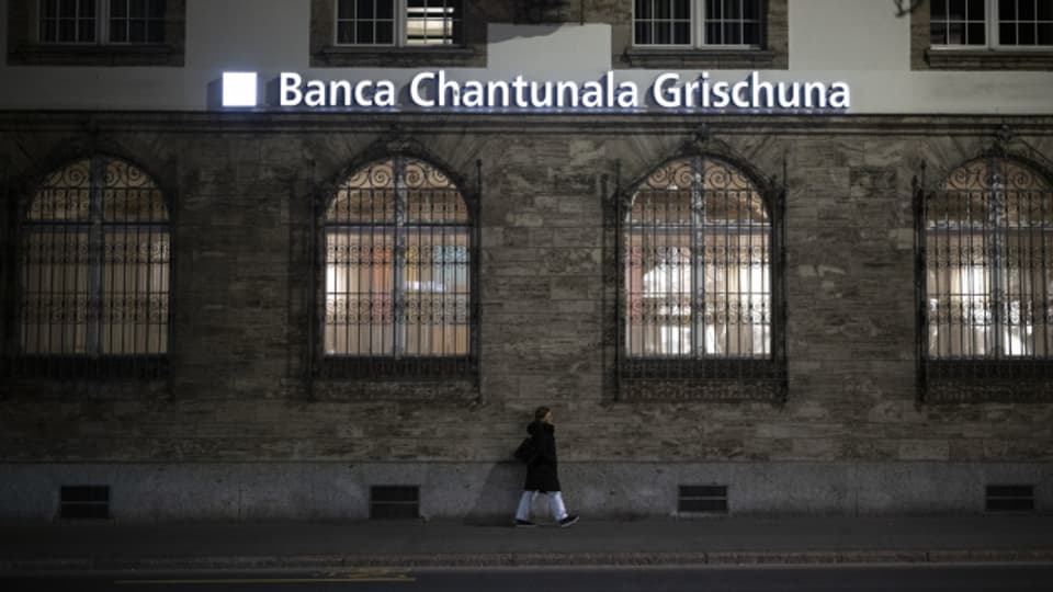 Blick auf den Hauptsitz der Graubündner Kantonalbank in Chur.