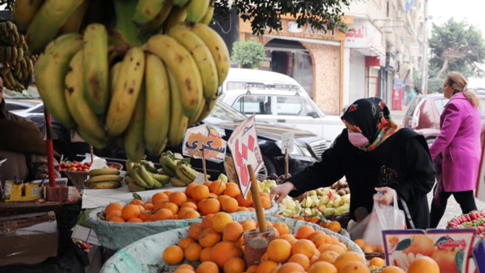 Obst - und Gemüsemarkt in Kairo.