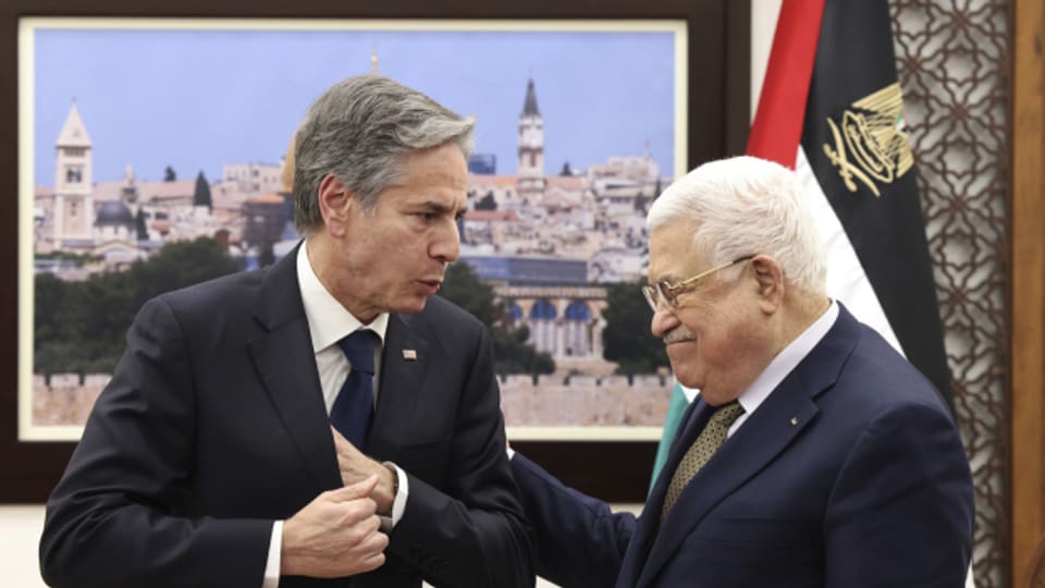 Blinken traf am Dienstag auf Palästinenserführer Mahmoud Abbas in Ramallah.
