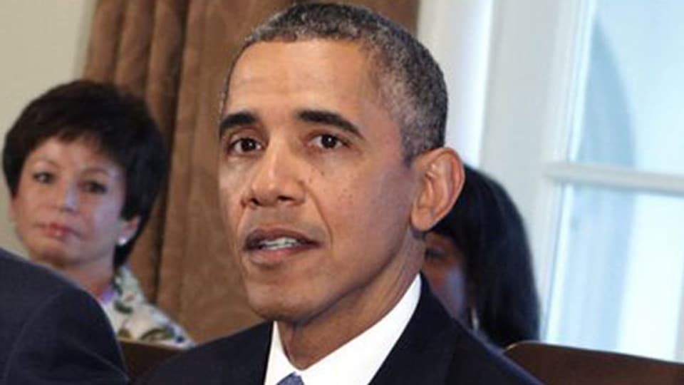 US-Präsident Barack Obama während einer Kabinettssitzung im Weissen Haus in Washington, DC am 30. September 2013.