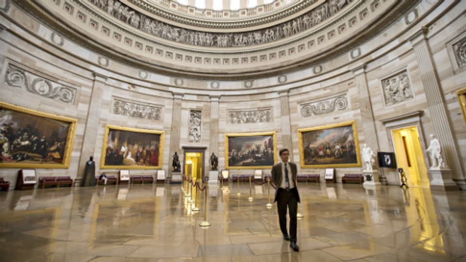 Normalerweise gefüllt mit Besuchern: Das leere Capitol in Washington.