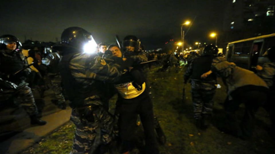 Verhaftungen in Moskau.