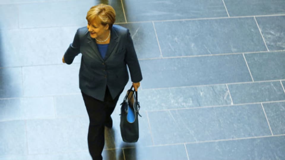 Ist noch immer ohne Koalitionspartner unterwegs: Kanzlerin Angela Merkel.