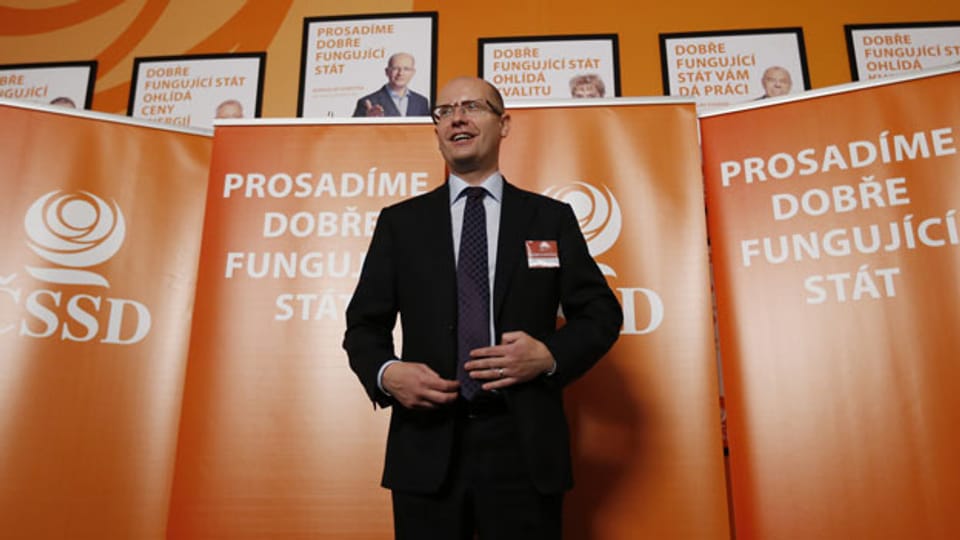 Wahlgewinner Bohuslav Sobotka von den Sozialdemokraten.