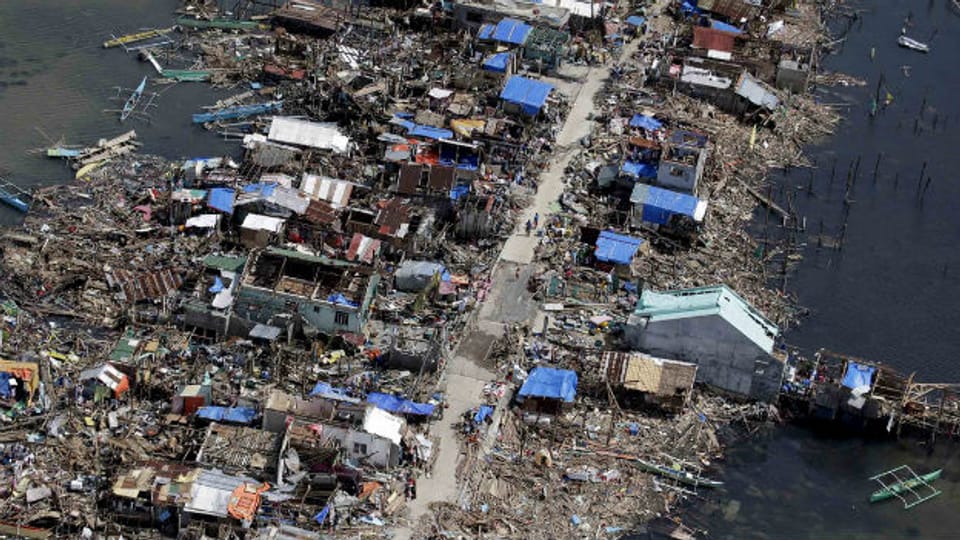 Der Taifun Haiyan hat ganze Orte zerstört.
