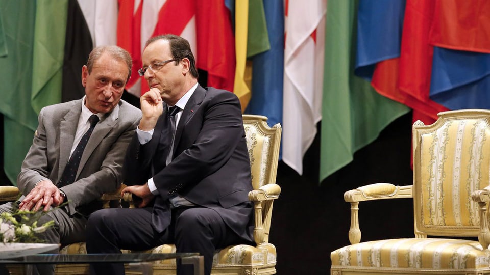 Frankreichs Präsident mit dem Pariser Bürgermeister