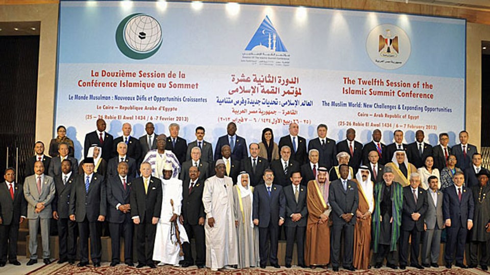Mitglieder der Organisation für islamische Zusammenarbeit treffen sich in Kairo.