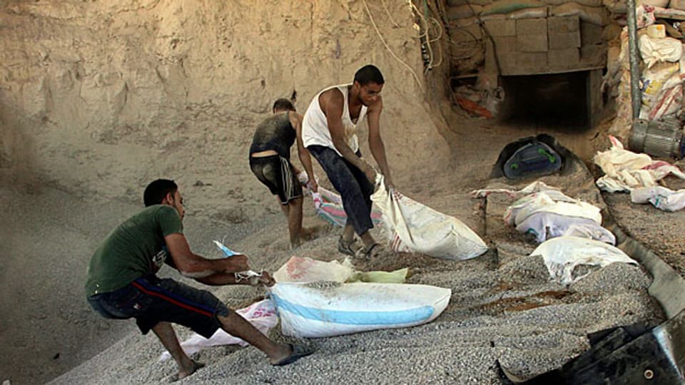 Tunnel-Wirtschaft im Gazastreifen - oft die einzige Möglichkeit, Waren einzuführen.