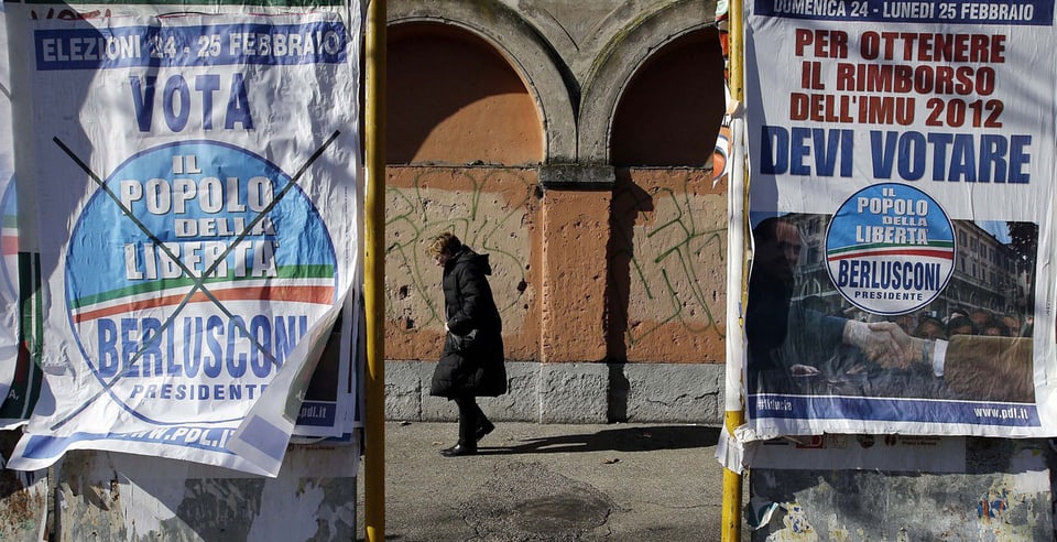 Wahlkampf in Italien