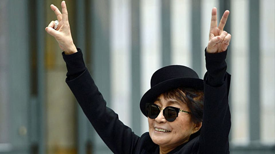 Yoko Ono in der Schirn-Kunsthalle in Frankfurt am Main, am 14. Februar 2013.